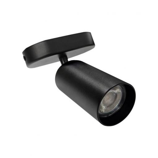 Stropní bodové světlo 1× GU10 QTEC Q-02AD, černé