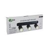 Stropní bodové svítidlo 3× GU10 QTEC Q-04AD, černé