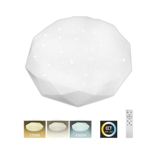 LED stropní svítidlo Trixline TR-600C INDUS, 60 W, CCT, s ovladačem