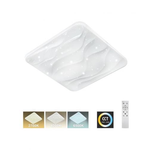 LED stropní svítidlo LIKA TR-609S, 36 W, CCT, s dálkovým ovladačem