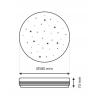 LED stropní svítidlo Trixline TR-612C VENTA, 60 W, CCT, s ovladačem