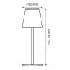 LED stolní lampa Trixline TR-098M, skládací, USB-C nabíjení