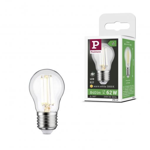 Paulmann 29212 LED Energetická třída (EEK2021) A (A - G) E27 kapkový tvar 4 W teplá bílá (Ø x v) 45 mm x 80 mm 1 ks