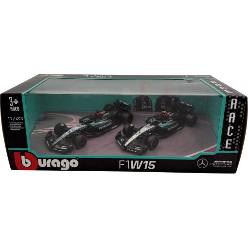 Bburago F1 Mercedes AMG W15E ´24 2er-Set 1:43 model auta