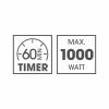 GourmetMaxx Heißluft-Fritteuse 2,3l 1000W schwarz horkovzdušná fritéza 1000 W černá