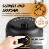 GourmetMaxx Heißluft-Fritteuse Mechanisch 2,3l horkovzdušná fritéza 1000 W černá