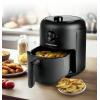 GourmetMaxx Heißluft-Fritteuse Mechanisch 2,3l horkovzdušná fritéza 1000 W černá