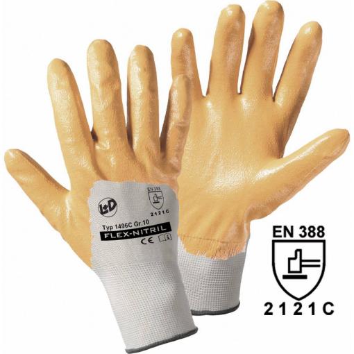 Leipold Doehle 1496C-M Flex-Nitril polyester pracovní rukavice Velikost rukavic: 8, M EN 388 CAT II 1 pár
