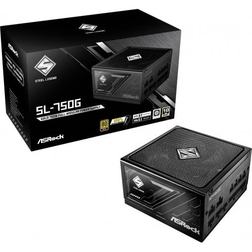 ASRock Steel Legend SL-750G PC síťový zdroj 750 W ATX 80 PLUS® Gold
