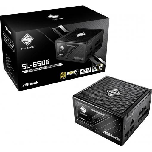 ASRock Steel Legend SL-650G PC síťový zdroj 650 W ATX 80 PLUS® Gold