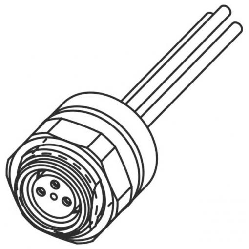 Molex upravený zástrčkový konektor pro senzory - aktory, 1200908037, 1 ks