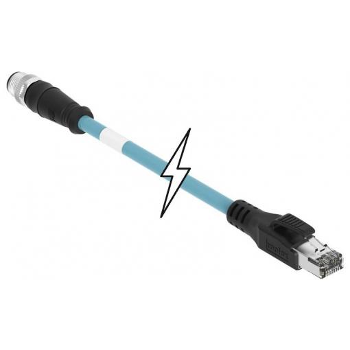 Molex upravený zástrčkový konektor pro senzory - aktory, 1300480307, piny: 4, 15.0 m, 1 ks
