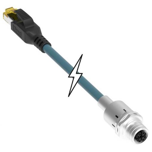 Molex upravený zástrčkový konektor pro senzory - aktory, 1203410751, piny: 8, 1.0 m, 1 ks
