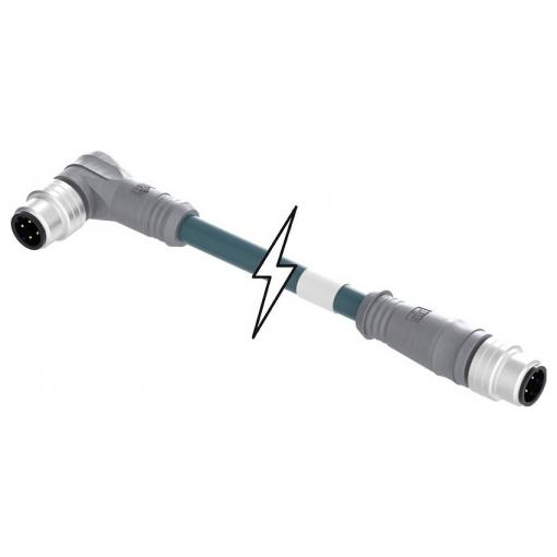 Molex upravený zástrčkový konektor pro senzory - aktory, 1201080201, 1 ks