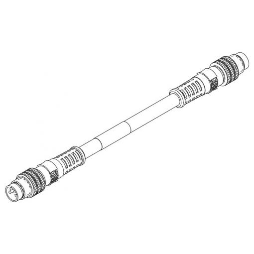 Molex upravený zástrčkový konektor pro senzory - aktory, 1203591004, piny: 4, 5.0 m, 1 ks