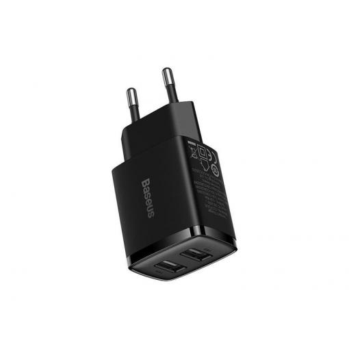 Adaptér USB BASEUS Compact Black 2xUSB
