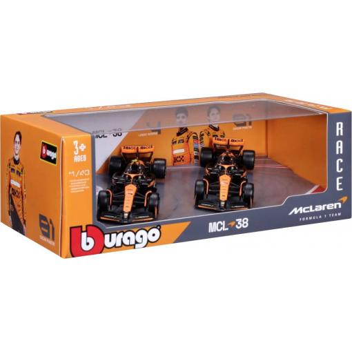 Bburago F1 McLaren MCL38 ´24 2er-Set 1:43 model auta