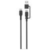 GP USB kabel USB-C®, USB-A zástrčka 1.50 m černá GPCBCCBVBKUSB971