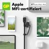 GP USB kabel USB-C®, Apple Lightning konektor 1.50 m černá GPCBCXBPBKUSB964