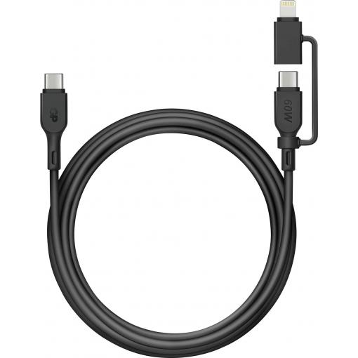 GP USB kabel USB-C®, Apple Lightning konektor 1.50 m černá GPCBCXBPBKUSB964
