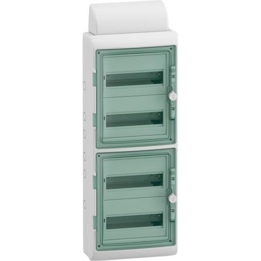 Schneider Electric 13988 Mureva Rozdělovač do vlhkých prostor na omítku Počet modulů (šířka) = 48 Počet řádků = 4 Obsah 1 ks