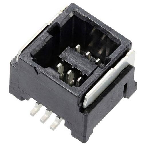 Molex konektor do DPS 6, rozteč 1.25 mm, 207760-0671, 1 ks Tape on Full reel