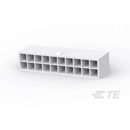 TE Connectivity vestavná pinová lišta (standardní) 20, 2-1586038-0, 1 ks Tray
