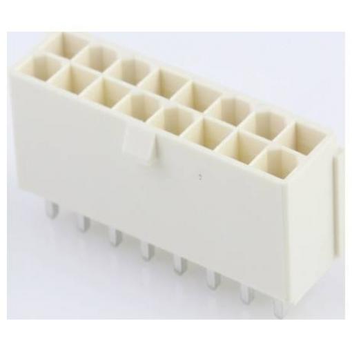 Molex vestavná zásuvková lišta (standardní) 16, rozteč 4.2 mm, 87427-1642, 1 ks Box