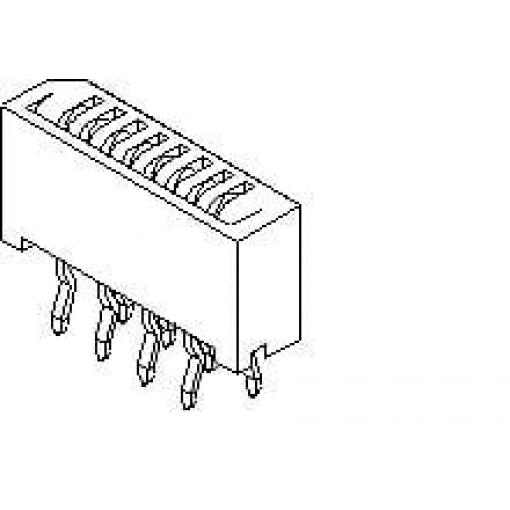Molex Konektor FFC / FPC 52806-2810, 1 ks Tray