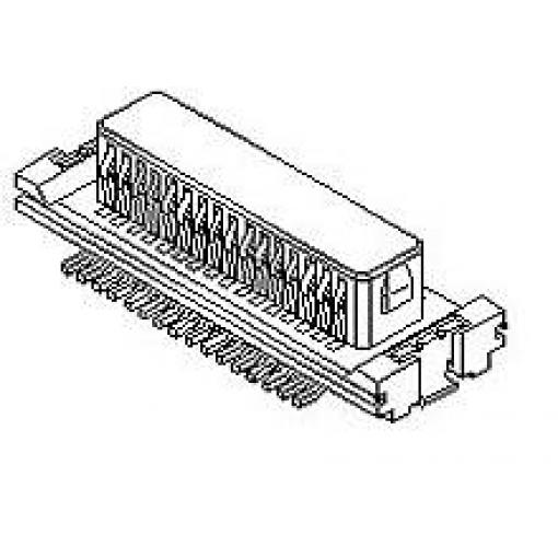 Molex Mezipatrové konektory 54434-0608, 1 ks Tape on Full reel