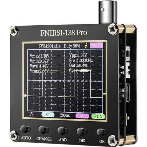 Osciloskop FNIRSI-138 Pro, 200 kHz, 2,4" LCD, s baterií