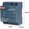 Spínaný zdroj MZMW QYR-100-24, 24 V / 3,83 A, DIN lišta