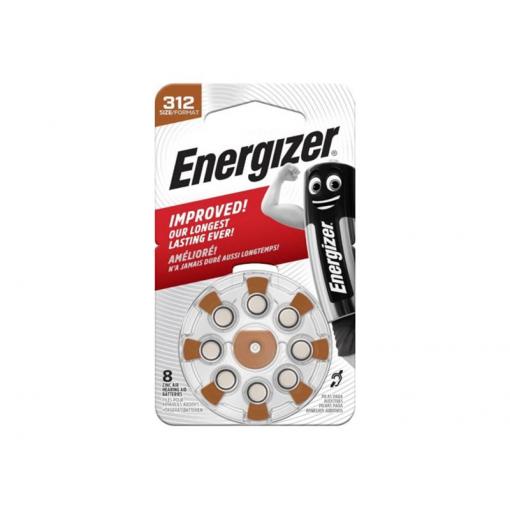 Baterie 312 / PR41 ENERGIZER 8ks / blistr