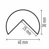Durable 1110130 Eckschutzprofil C25R magnetisch