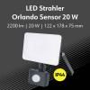 Müller-Licht Orlando 21600072 venkovní LED reflektor s PIR detektorem 20 W Barvy světla (LED svítidlo): neutrální bílá