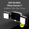 Müller-Licht Plaza 27700040 venkovní LED reflektor s PIR detektorem 10 W Barvy světla (LED svítidlo): neutrální bílá