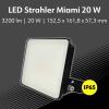 Müller-Licht Miami 21600060 venkovní LED reflektor 20 W Barvy světla (LED svítidlo): neutrální bílá