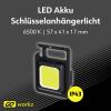 Müller-Licht LED kapesní svítilna, světlo na klíče , přívěsek, napájeno akumulátorem, 500 lm, 40 g
