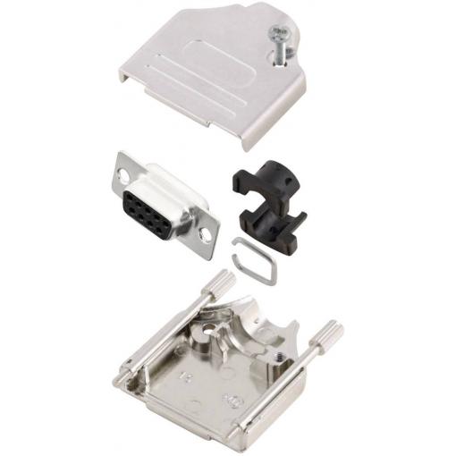 MH Connectors MHDTZK9-DM9S-K sada D-SUB zásuvková lišta 180 ° Pólů: 9 pájecí kalíšek 1 ks