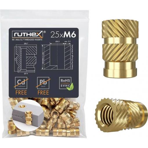 ruthex Závitová vložka RX-M6x12.7 GE-M6x127-002