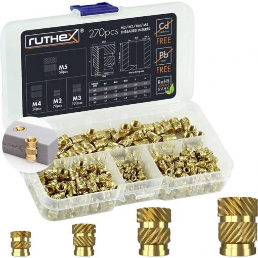 ruthex Závitová vložka M2 + M3 + M4 + M5 GE-KASTEN-001