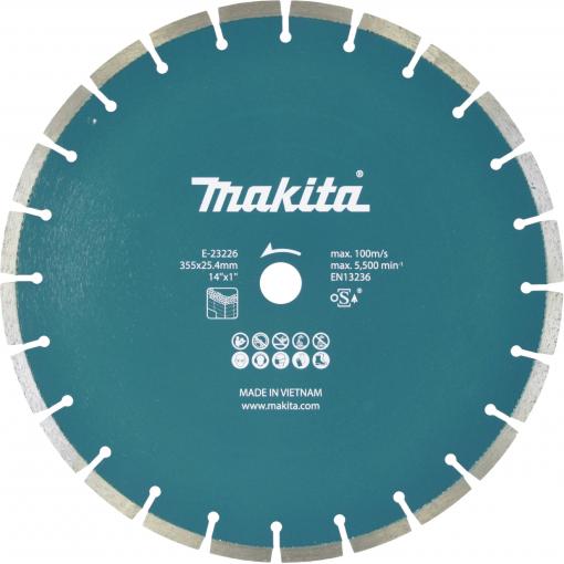 Makita E-23226 E-23226 diamantový řezný kotouč Průměr 355 mm Ø otvoru 25.4 mm 1 ks