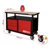 KS Tools 8650101 pracovní stůl (š x v x h) 1200 x 840 x 600 mm černá, červená