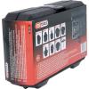 KS Tools 150.1040 Sada 3/8 speciálních profilů pro plastové šrouby a výpustné oleje, 9 ks
