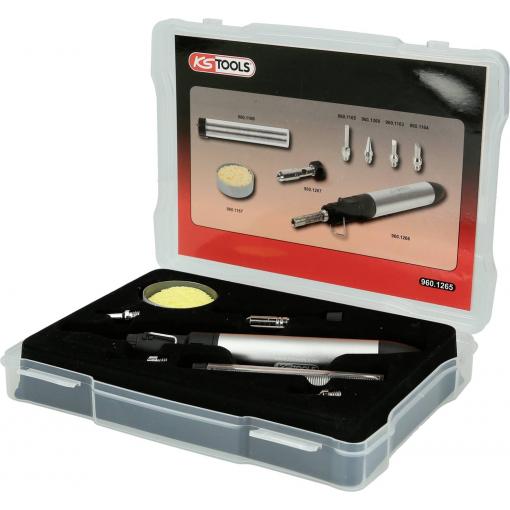 KS Tools 960.1265 plynová páječka vč. pájecí hrot, vč. pájka 1 ks