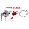 KS Tools 160.0719 Univerzální adaptér na odvzdušnění ventilátoru pro Toyota a Lexus
