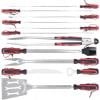 KS Tools 100088 Grilovací sada červená, černá