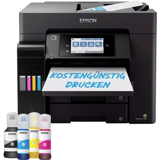 Epson EcoTank ET-5855 multifunkční tiskárna inkoustová barevná A4 tiskárna, skener, kopírka, fax Tintentank systém, USB, Wi-Fi