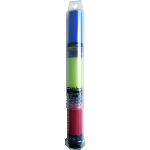 KS Tools 515.0875 Sada silových nástrčných hlavic z hliníku 1/2, 3 ks v plastové trubici