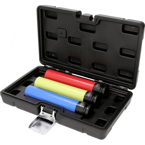 KS Tools 515.0865 Sada hliníkových hlavic na nástrčný klíč, extra dlouhé, 3 ks, 1/2, 17, 19, 21 mm